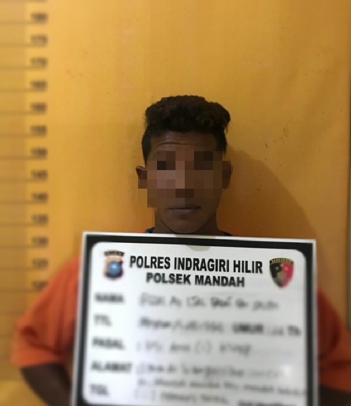 Mabok, Pria di Mandah Tebas Teman Sendiri