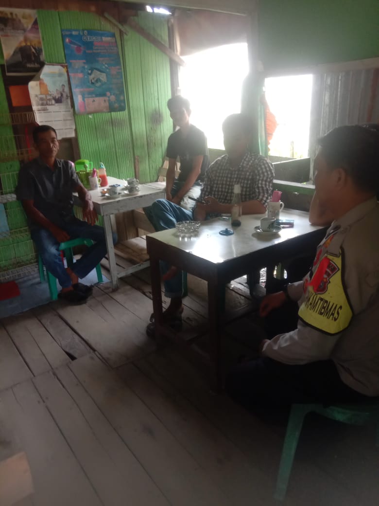 Antisipasi Hoax dan Sukseskan Pemilu Damai, Polsek Batang Tuaka Cooling System di Desa Sungai Rawa