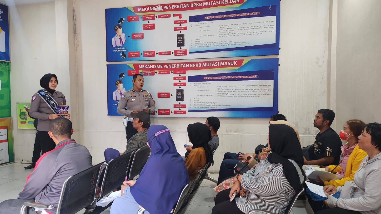Ditlantas Polda Riau Gelar Program 'Cooling System' di Loket Pelayanan BPKB