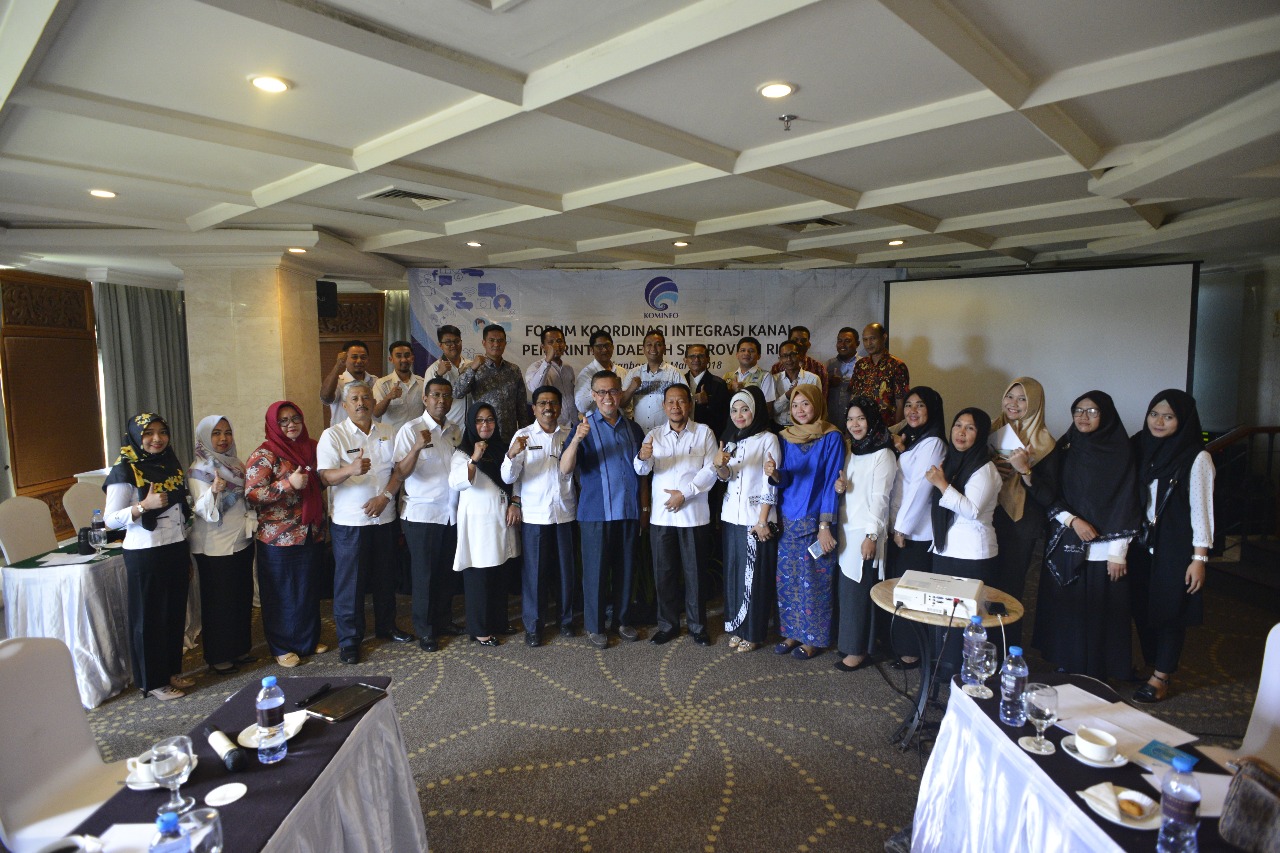 Kominfo Kuansing Hadiri Forum Koordinasi Integrasi Kanal Pemerintah Daerah se-Riau