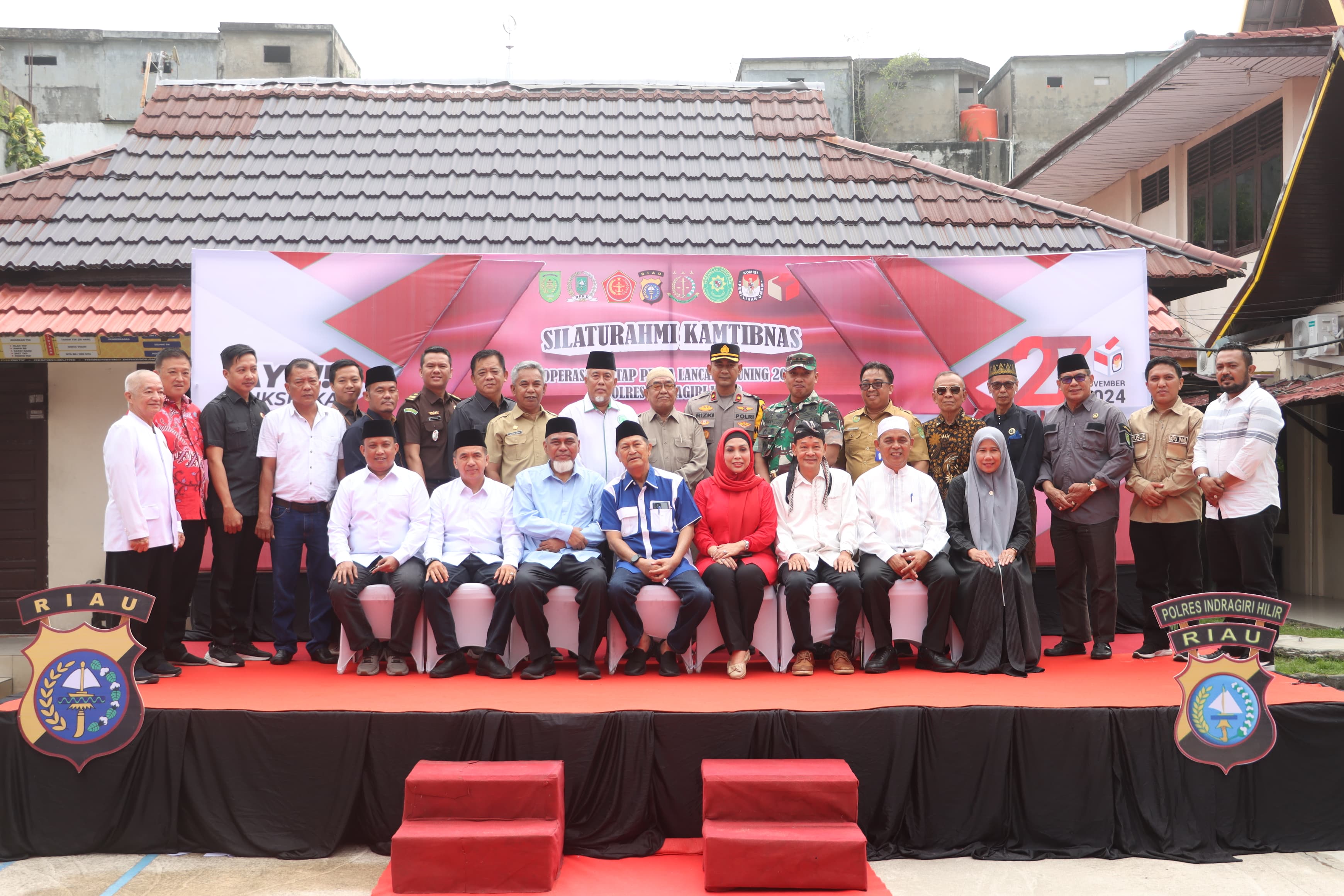 Jaga Kamtibmas Pilkada, Polres Inhil Undang 4 Paslon Bupati dan Wakil Bupati