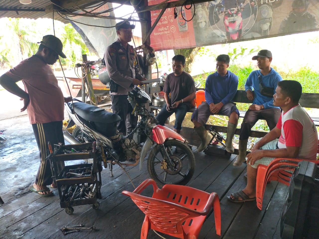 Polsek Bangko Pusako Lakukan Operasi Cooling System Demi Pilkada Damai 2024