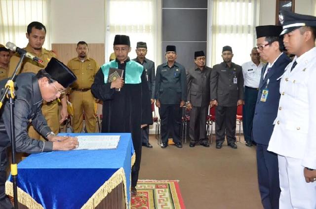 Bupati Wardan Hadiri Pelantikan SAPMA PP dan Pengukuhan Srikandi PP Inhil