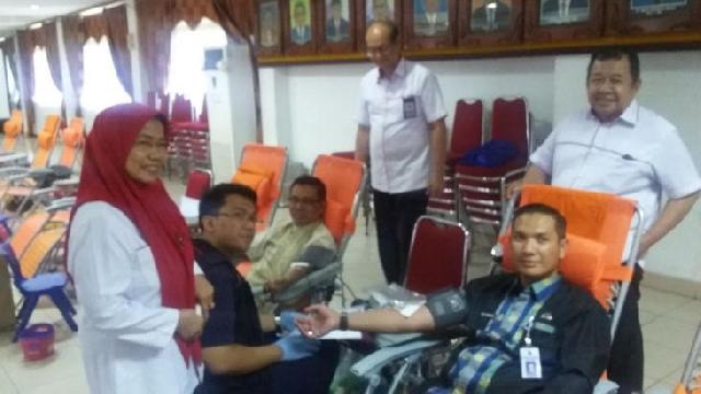 HUT Pekanbaru Ke-233,  Pemko Pekanbaru Gelar Donor Darah Bagi ASN