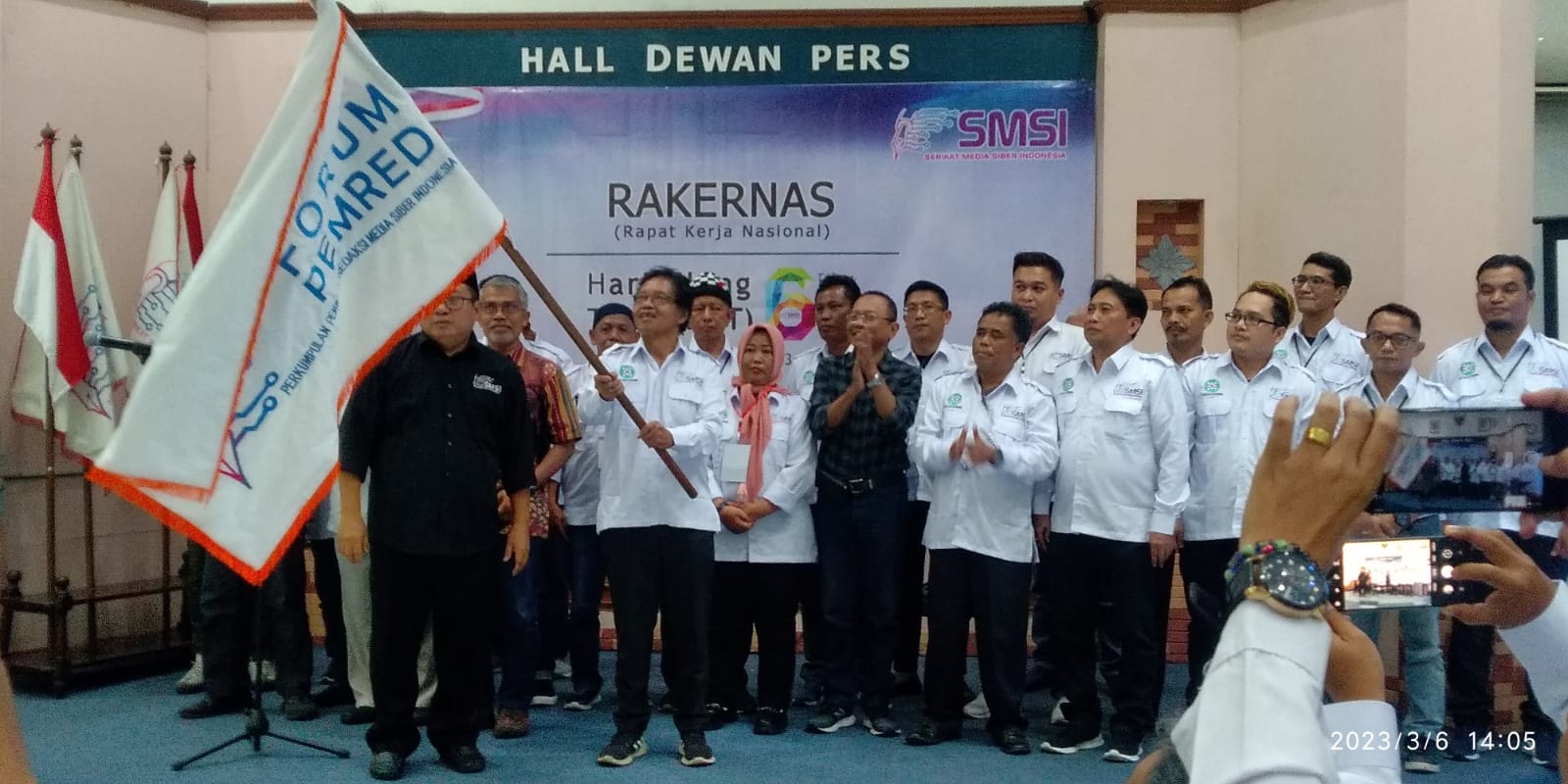 Pengurus Forum Pemred Media Siber Se-indonesia Dilantik di Hall Dewan Pers