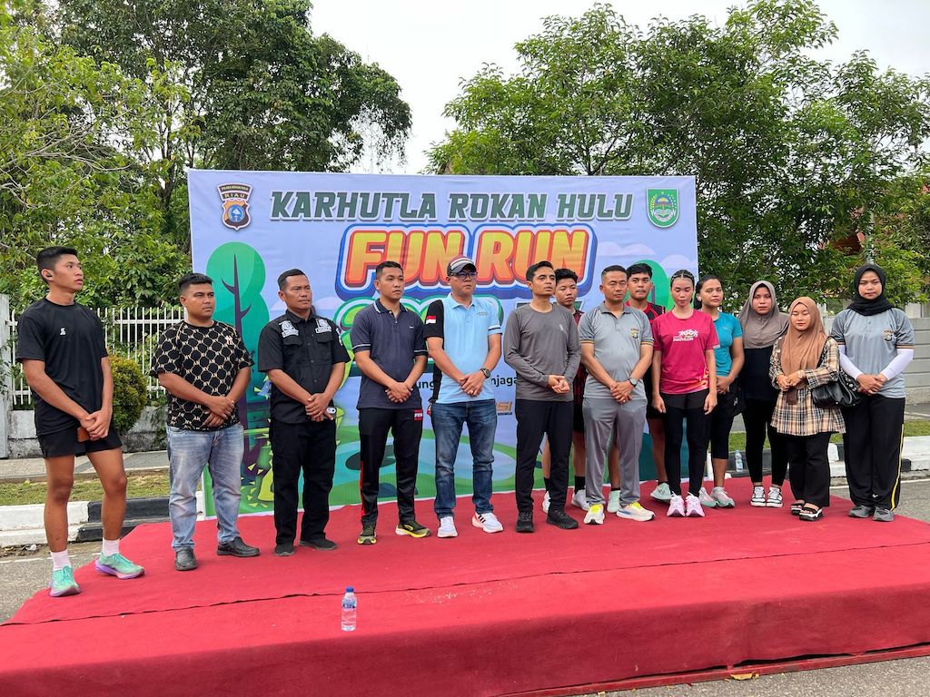Polres Rokan Hulu dan Pemkab Gelar Karhutla Fun Run 2025, Kampanye Cegah Kebakaran Hutan dan Lahan