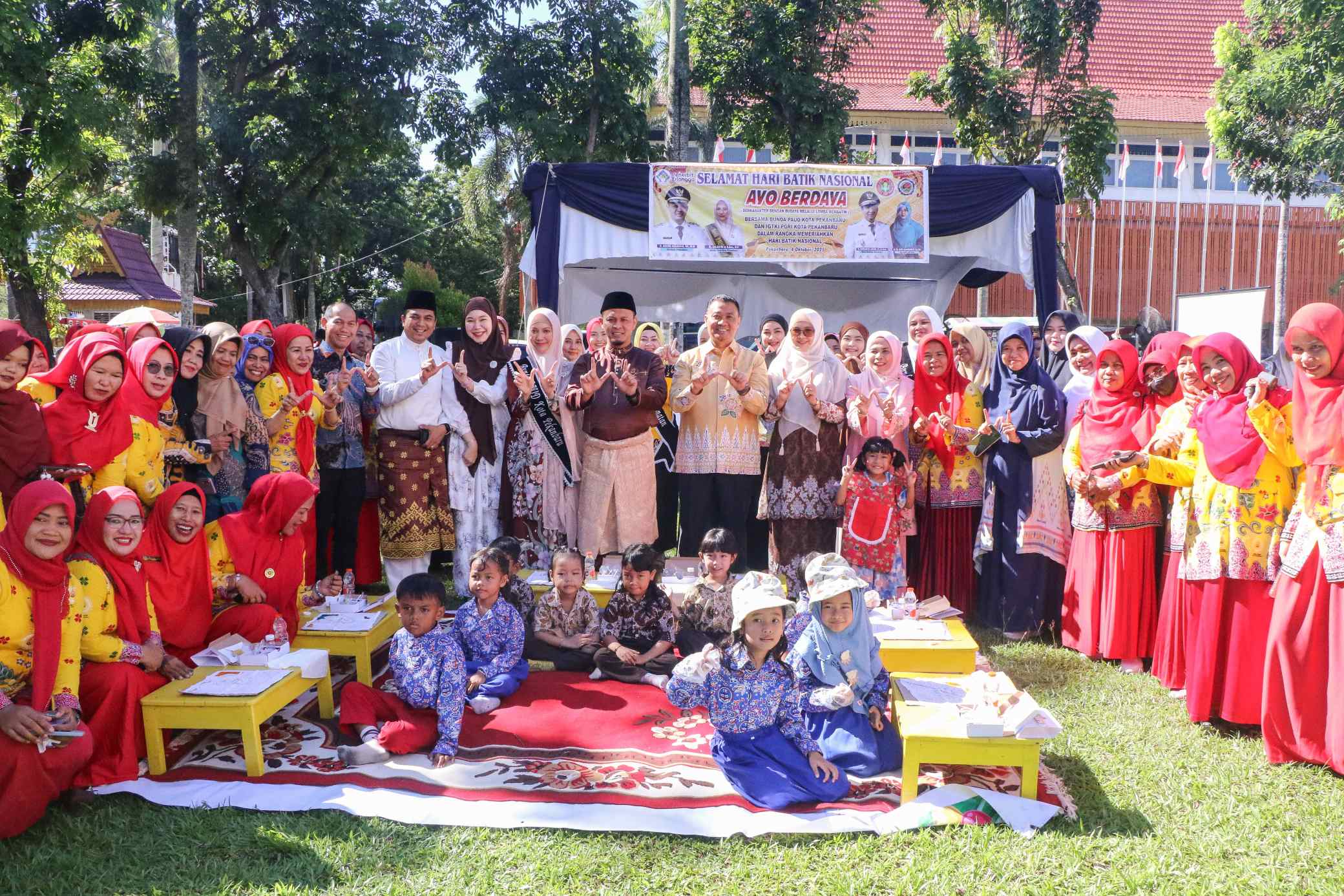 Wako Agung Apresiasi Keaktifan IGTKI-PGRI Pekanbaru di Peringatan Hari Membatik Nasional