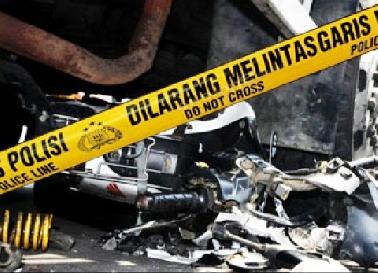 Menghindari Razia, Empat Pengendara Sepeda Motor Tabrakan