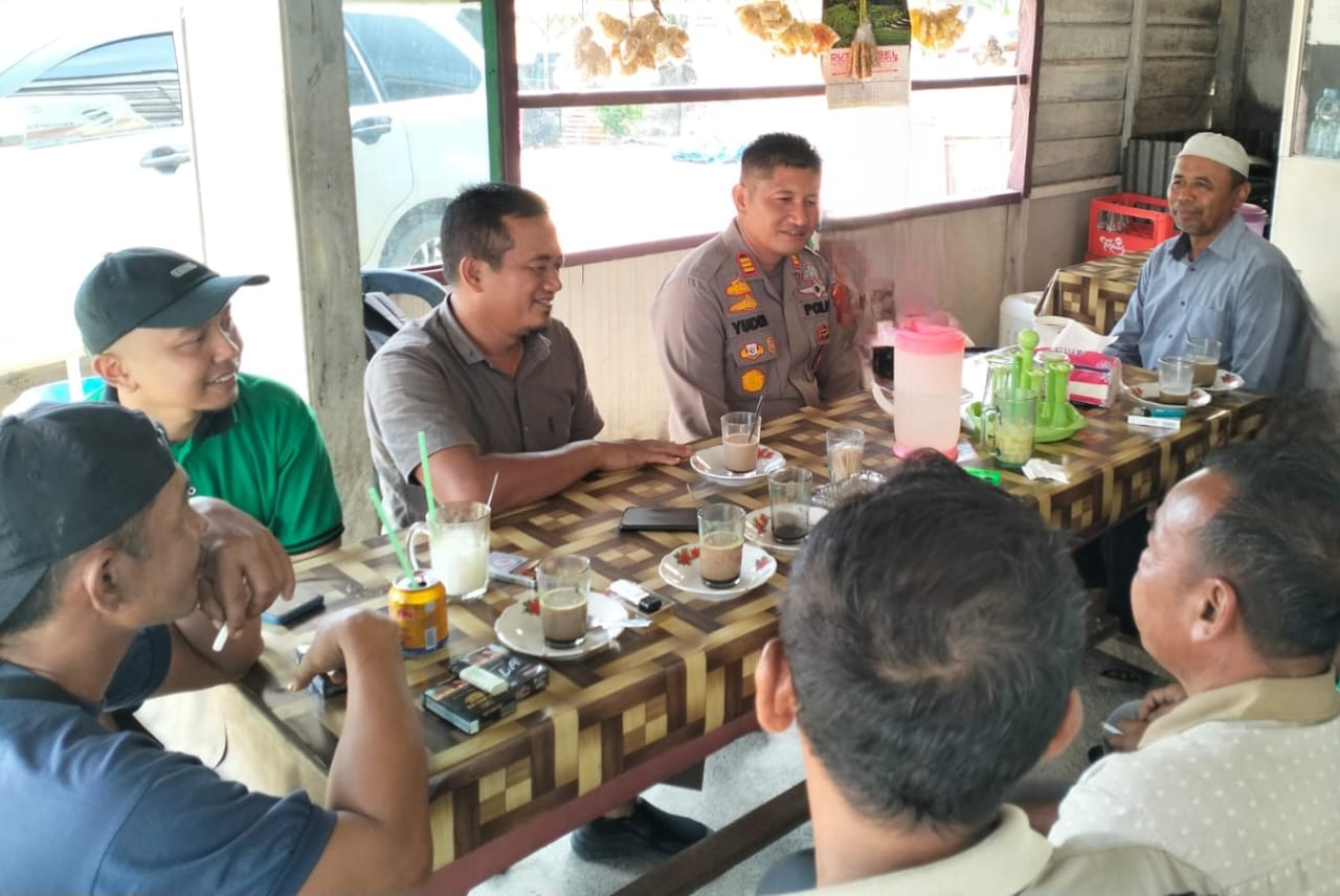 Kapolsek Seberida Dengarkan Keluhan Warga dan Pesan Damai Pilkada