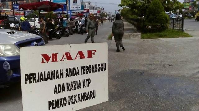 Disdukcapil Pekanbaru Kembali Razia KTP,  53 Warga Terjaring