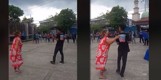 Viral, Video Bocah SMP Ini Dicariin Emaknya Saat Ikut Demo, Diduga Bawa HP Emaknya