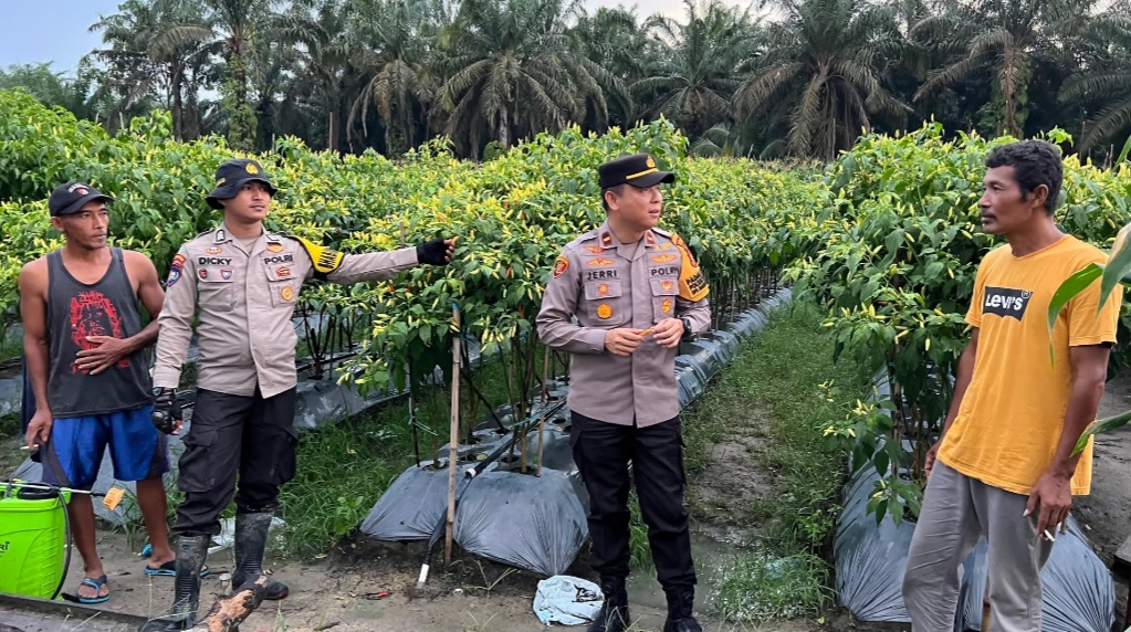 Kapolsek Kerumutan ajak Kelompok Tani Dukung Ketahanan Pangan Nasional