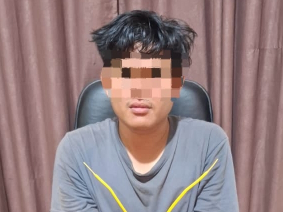 Polres Kuansing Tangkap Kurir Sabu di Perkebunan Sawit