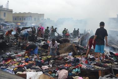 Pasca Kebakaran Pasar Senggol, Pedagang Harapkan Bantuan Pemko