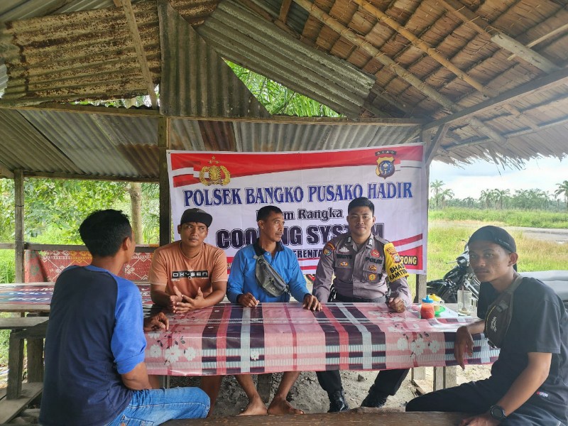 Polsek Bangko Pusako Gelar Cooling System Pilkada Damai, Wujudkan Pemilu Aman dan Kondusif