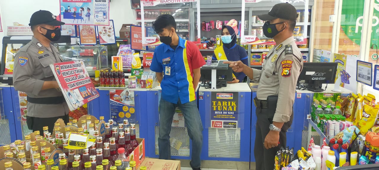 Waka Polsek Bandar Sei Kijang Kembali Pimpin Operasi Yustisi Prokes