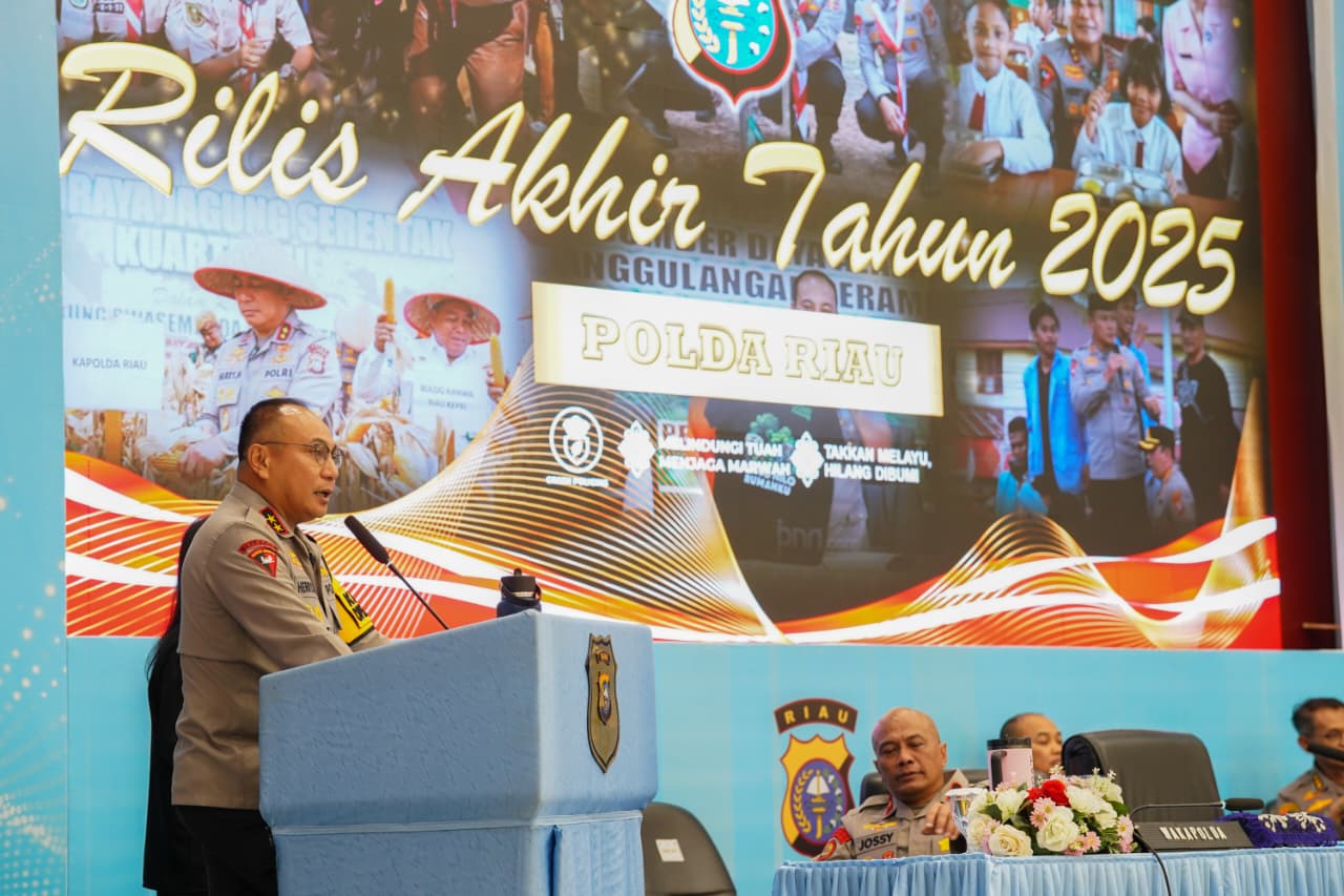 Polda Riau Tutup 2025 dengan Tren Positif, Green Policing Menguat