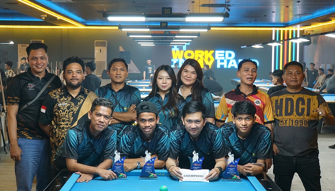 Gebrakan Akhir Tahun, Turnamen Biliar HC 4-5-6 di Golden Break Pekanbaru Sukses Digelar