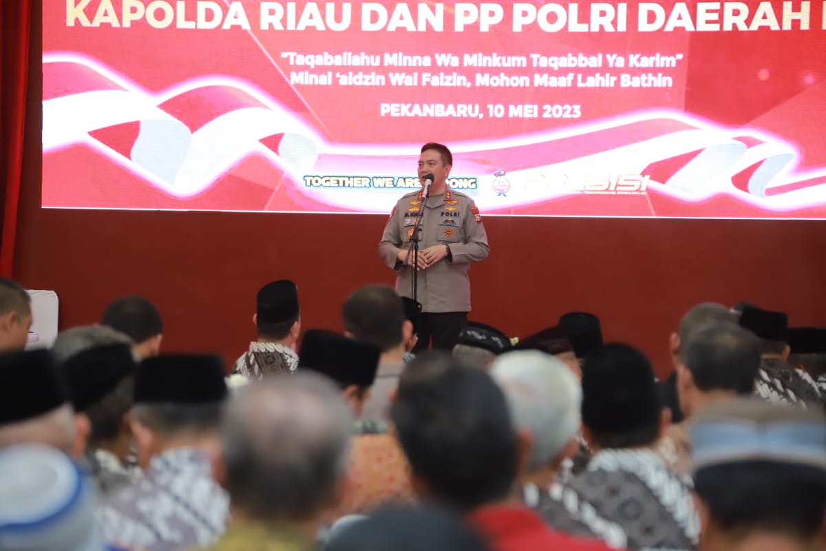 Halal Bihalal dengan Purnawirawan Polri, Kapolda Riau Cerita Pengalaman saat Jabat Kasatlantas di Pekanbaru