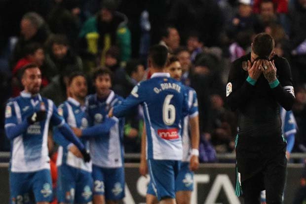 Espanyol Hentikan Rekor Kemenangan Beruntun Madrid