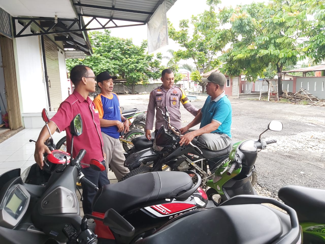 Imbau Pemilu Damai, Polsek Tapung Hilir Anak Warga Jaga Kamtibmas