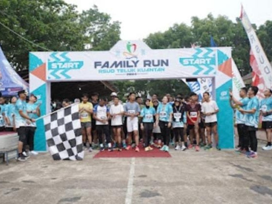 Rayakan HKN ke-60, RSUD Teluk Kuantan Gelar Family Run dengan 500 Peserta