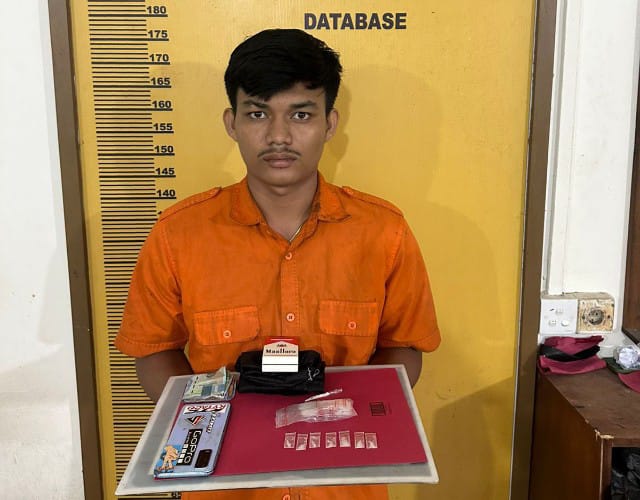 Polres Inhu Ringkus Pengedar Sabu saat Transaksi Narkoba Disekitar Rumah Sakit