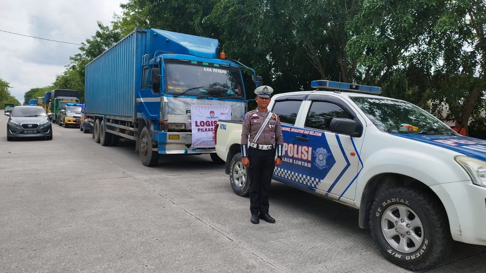 Polres Siak Kawal Ketat Distribusi Logistik Pilkada 2024