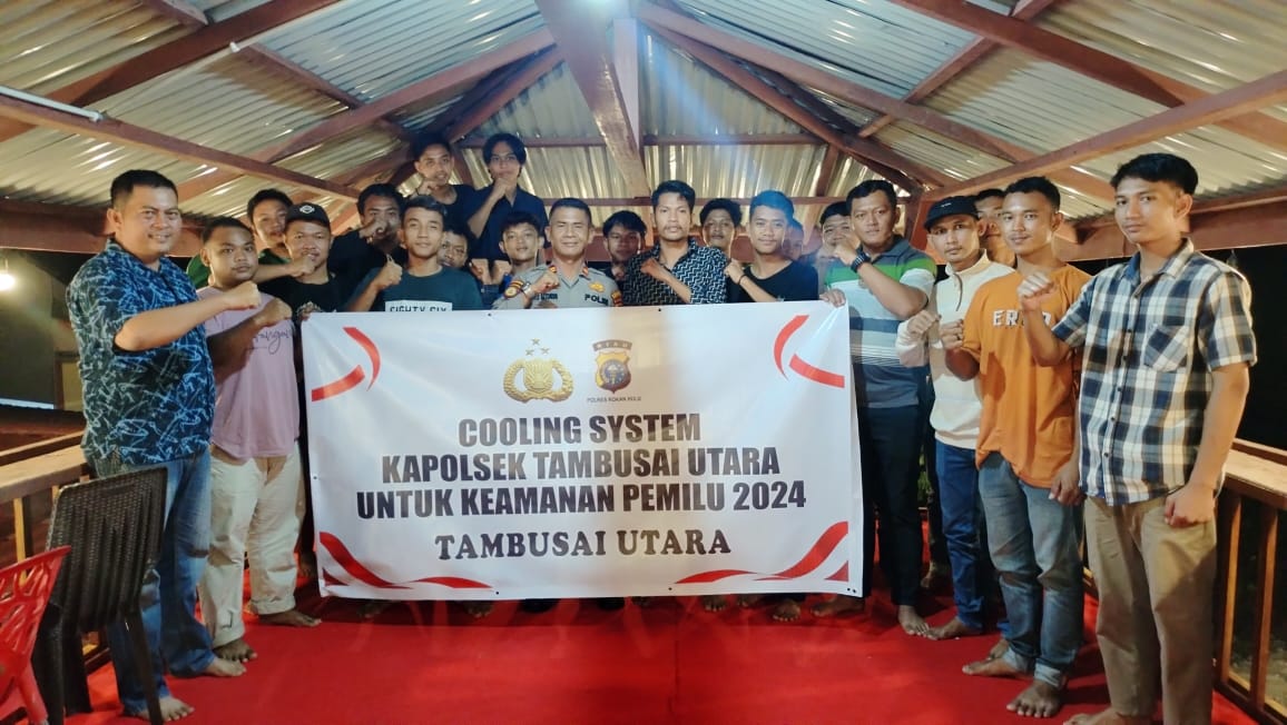 Polsek Tambusai Utara Polres Rohul Ajak Pemuda Sukseskan Pemilu 2024