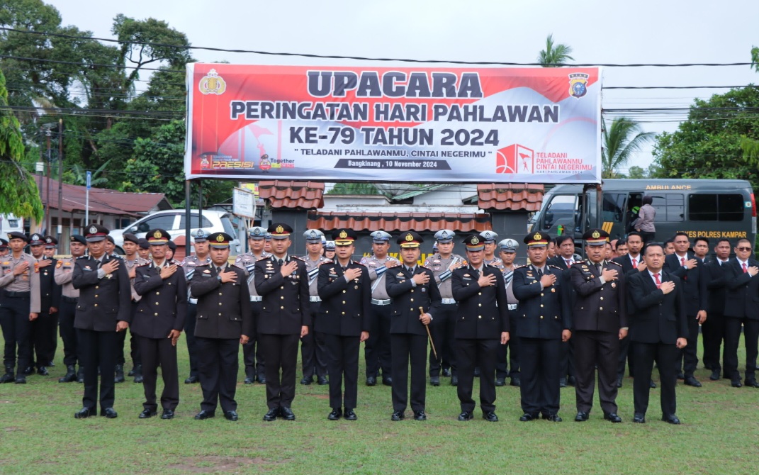 Upacara Hari Pahlawan ke-79, AKBP Ronald Imbau Jaga Kamtibmas Jelang Pilkada