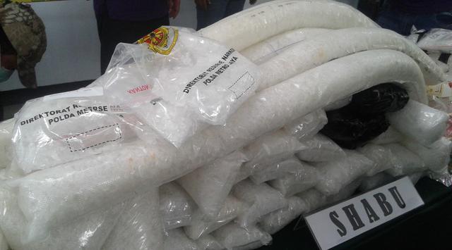 Polda Metro Jaya Gagalkan Penyeludupan 1 Ton Sabu