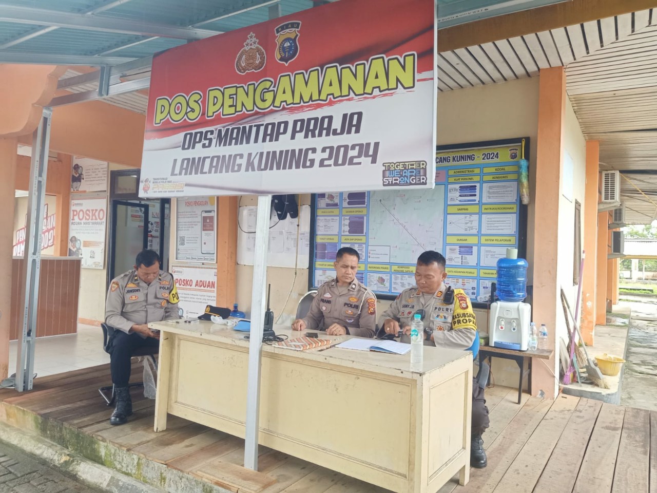 Polres Kuansing Intensifkan Pengamanan Kantor Bawaslu untuk Pilkada Damai 2024