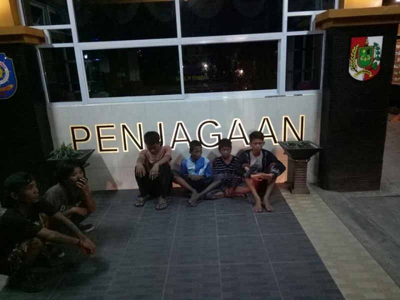 Satpol PP Pekanbaru Kembali Tertibkan Anak Punk