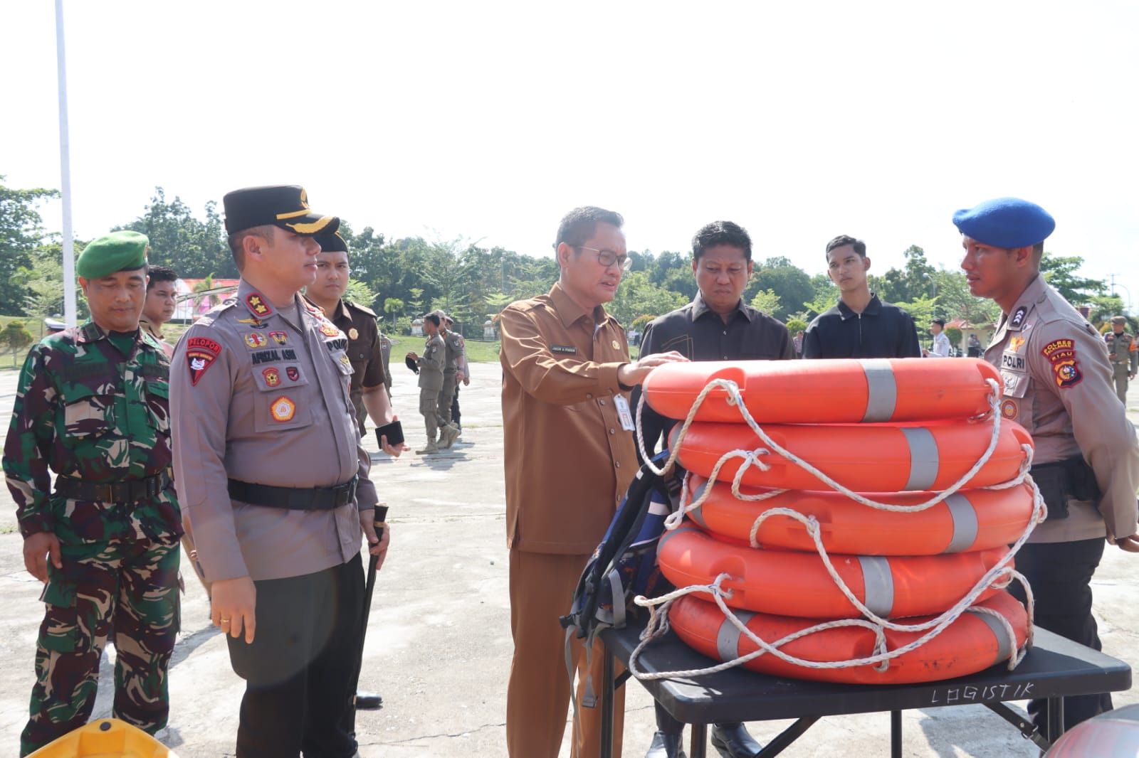 Polri dan TNI di Pelalawan Gelar Patroli Gabungan hingga Larut Malam