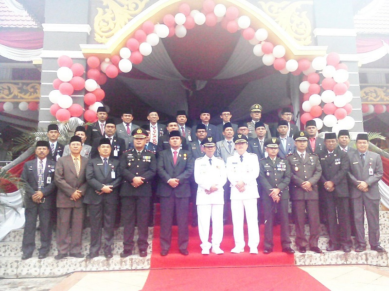 Usai Perayaan HUT RI, Forkompimda Kuansing Foto Bersama di Gedung Pendopo