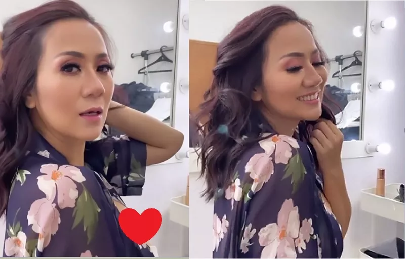 Video 13 Detik Tante Ernie, Menggoda Pakai Kimono Biru