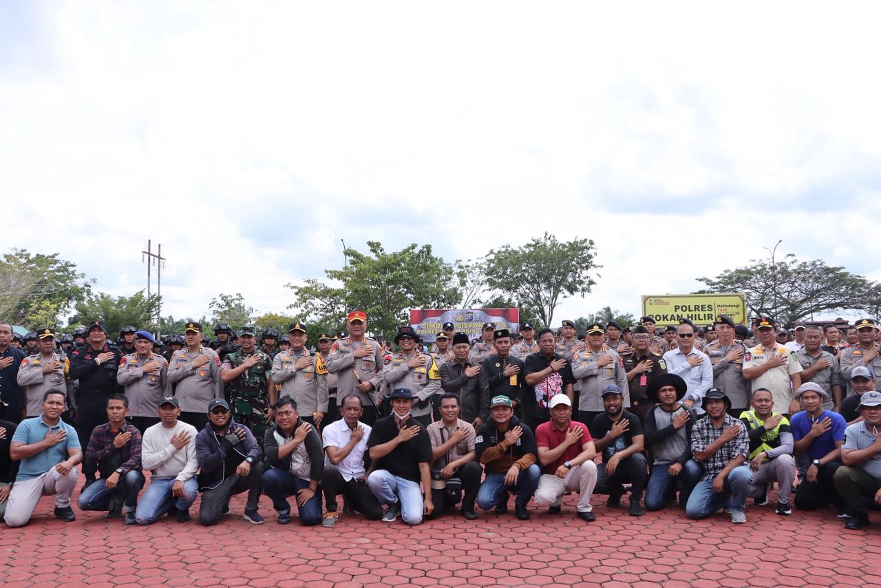 Simulasi Unras di Rohil, Wakapolda Riau: Luar Biasa