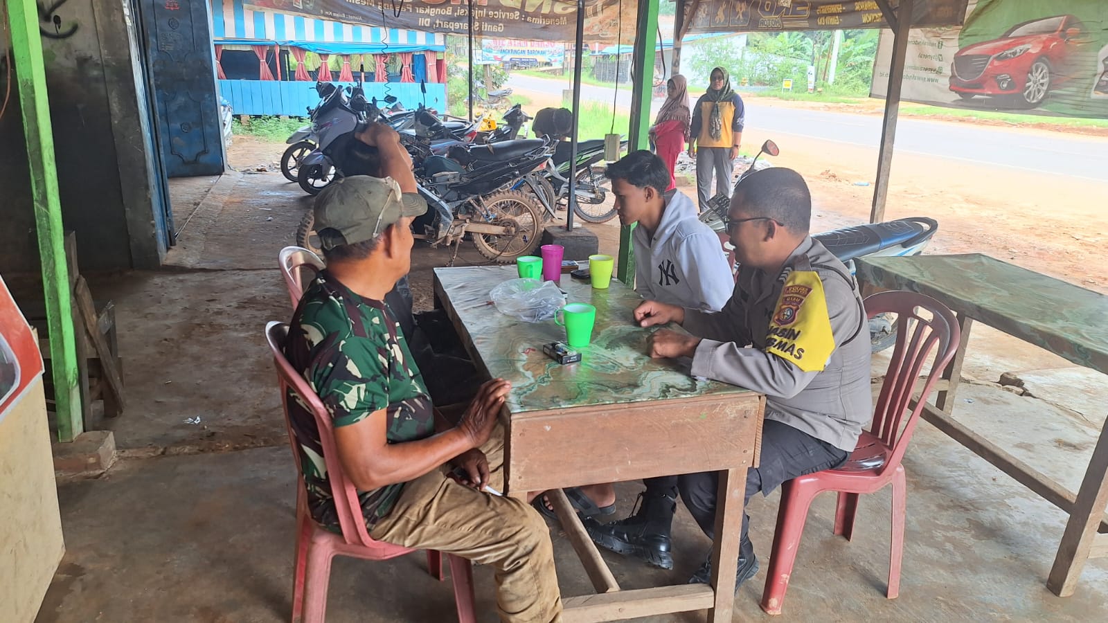 Polsek Bangko Pusako Gelar Sosialisasi Cooling System Pilkada Damai 2024