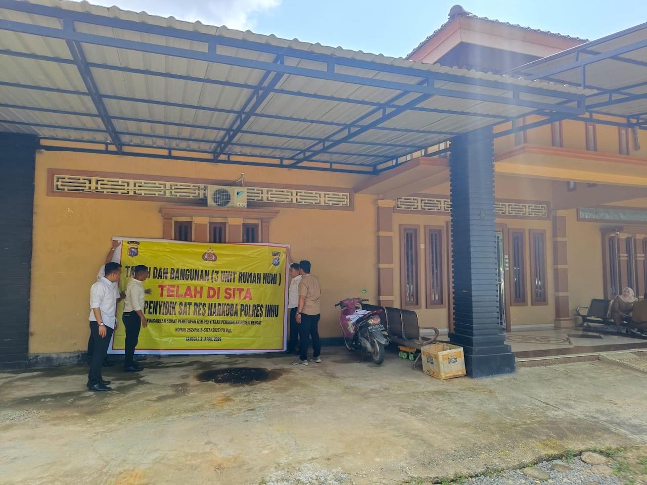 Polres Inhu Sita Rumah Mewah Bandar Narkoba Mak Gadi, Gandeng Bapenda untuk Hitung Nilai Aset