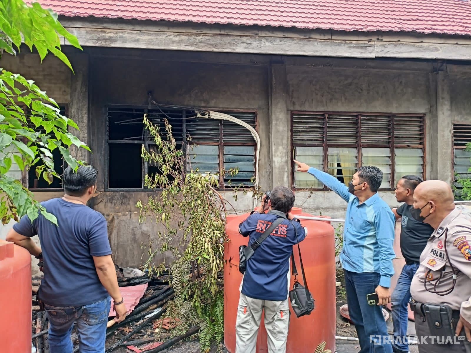 Diduga Akibat Korsleting Listrik, Satu Ruang Kelas SMA Muhammadiyah 1 Pekanbaru Terbakar