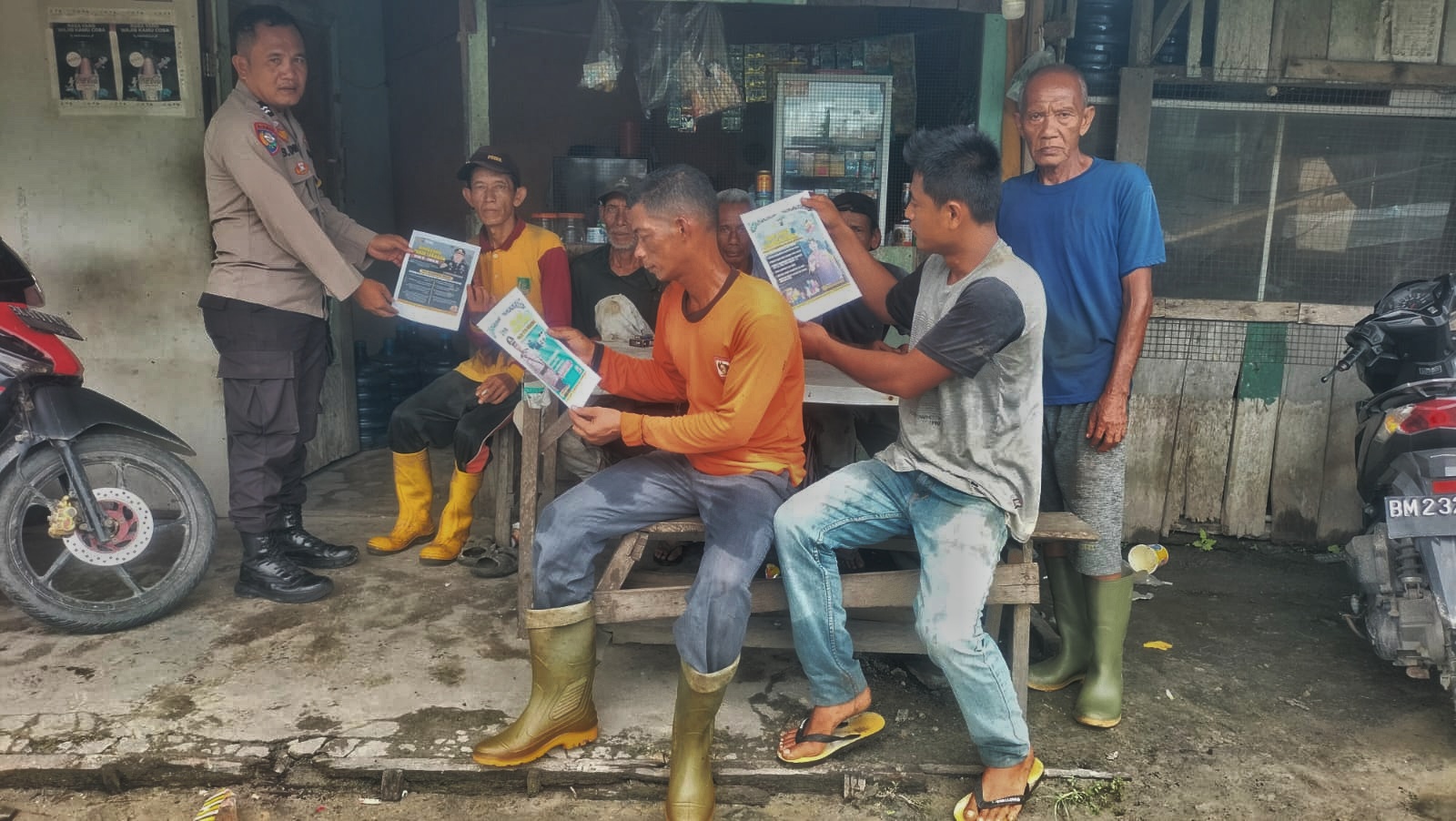 Polsek TPTM Sosialisasikan Mudik Aman dan Keluarga Nyaman di Rohil