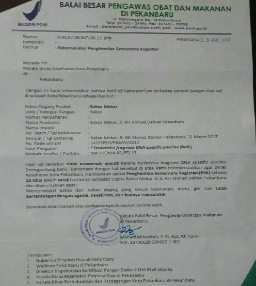 Reaksi Pelanggan Saat Mengetahui Bakso Mekar di Pekanbaru Mengandung Daging Babi