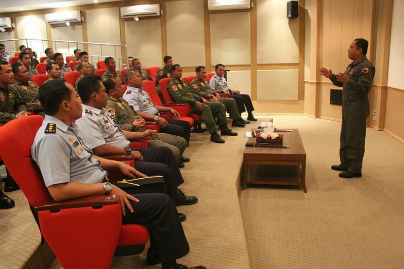Ini Pengarahan Kas Koopsau I Pada Puncak Latihan MOT di Lanud Rsn Pekanbaru