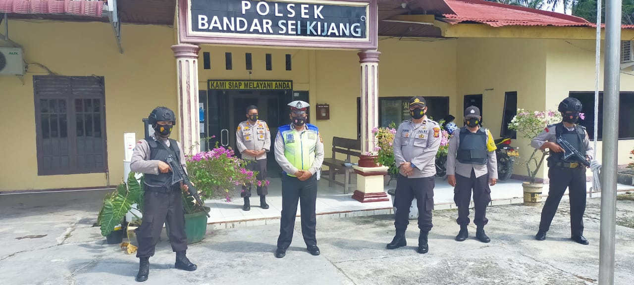 Polsek Bandar Sei Kijang Lakukan Giat Sistem Pengamanan Mako