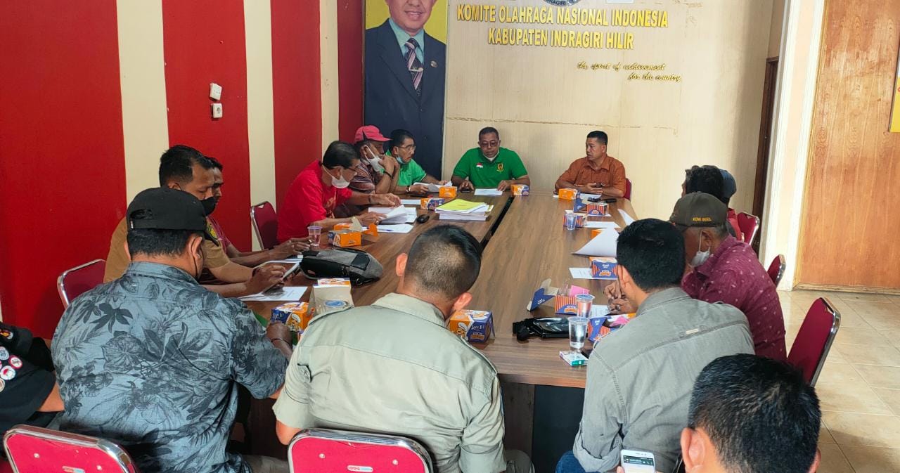 Gelar Rakor, KONI Inhil Mantapkan Persiapan Musorkab