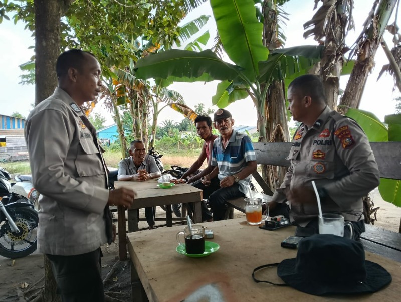 Polsek TPTM Gelar Cooling System Pilkada Damai Sambil Ngopi Bersama Masyarakat