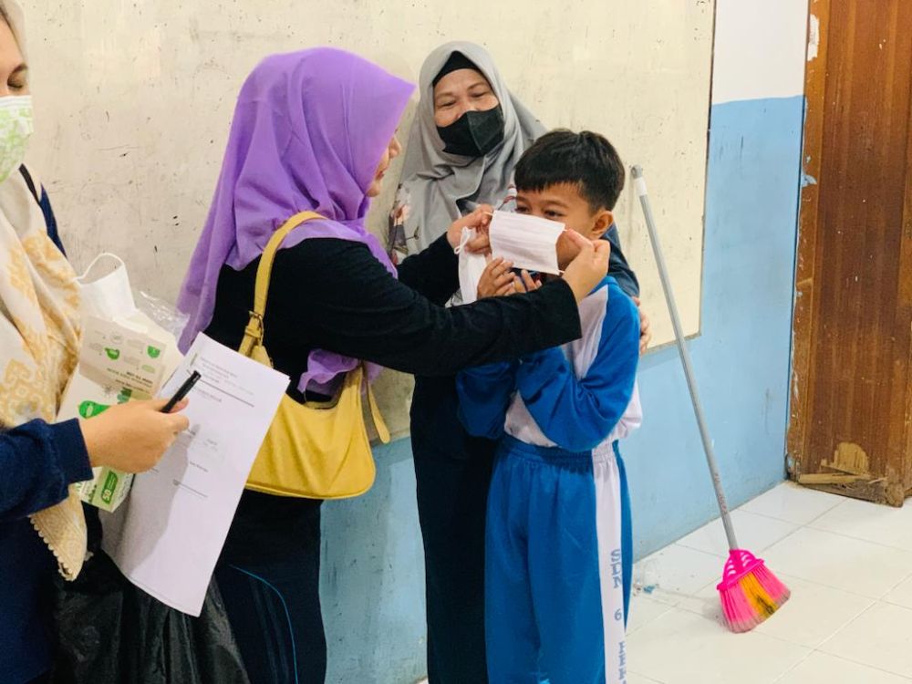 Peserta Diimbau Diminta Tetap Memakai Masker di Sekolah
