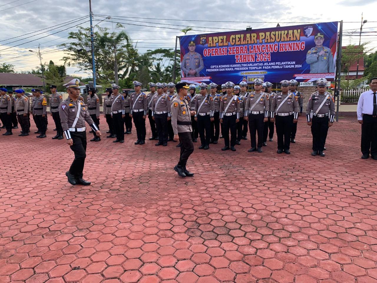 Apel Gelar Pasukan Operasi Zebra Lancang Kuning Tahun 2024 di Polres Bengkalis