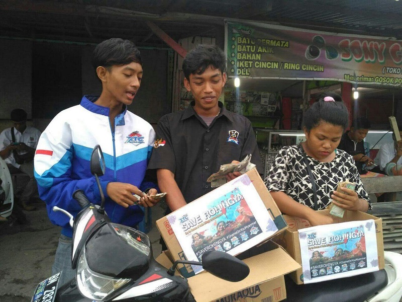 Mantap ! Bentuk Kepedulian Kepada Muslim Rohingya, XTC Pekanbaru Galang Dana