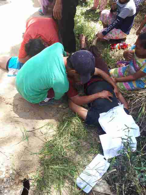 Masyarakat Sungai Buluh Kuansing, digegerkan Dengan Penemuan Mayat didalam Parit